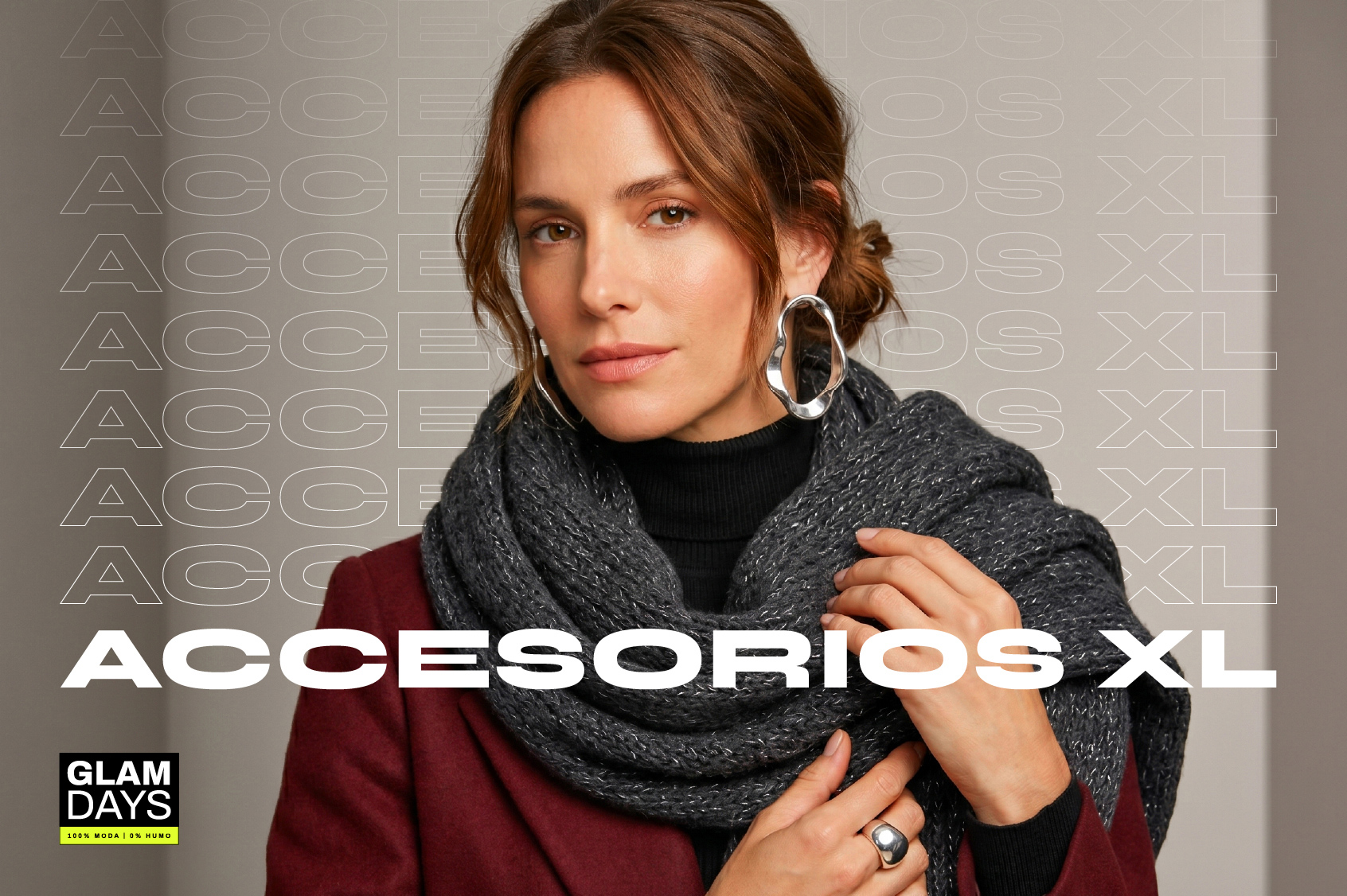 Accesorios Extra Large: Maxi bufandas y aros imponentes para levantar tu look Accesorios extra large: maxi bufandas y aros imponentes